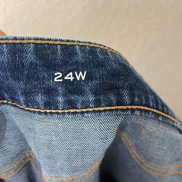 St. John's‎ Bay Blue Cotton Blend High Rise Straight Leg Jeans Women's Size 24W - Picture 8 of 9